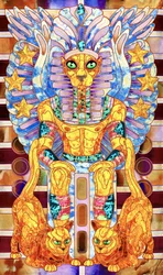 De vorstelijke Egyptische kattenkoning