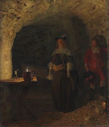 Leonora Christina, geleid door Frederik Ahlefeldt in de Blauwe Toren, 1893