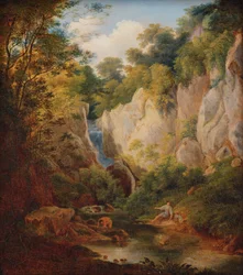 Landschap met kloof