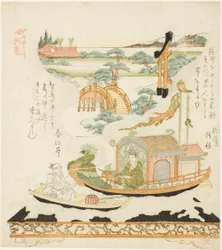 Takeda Mechanisch Apparaat (Takeda karakuri): Haku Rakuten (Chinees: Bai Juyi) en de visser