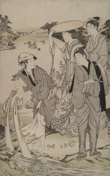 Tamagawa in de provincie Musashi uit de Zes Juwelenrivieren