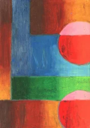 Abstracte kleurblokken