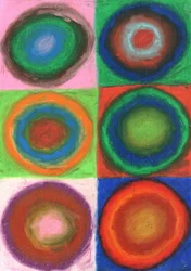 Abstracte kleurringen