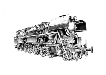 Klassieke stoomlocomotief