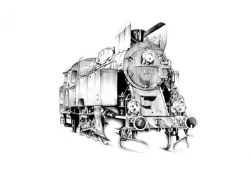 Klassieke stoomlocomotief
