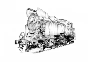 Klassieke stoomlocomotief