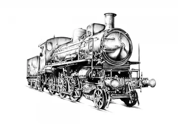 Klassieke stoomlocomotief
