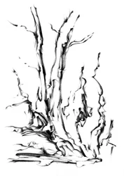 Vloeiende abstracte takken