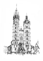 De historische kathedraal van Krakau