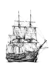 Majestueus groot zeilschip