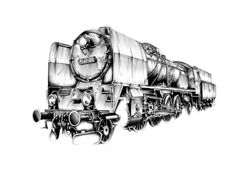 Krachtige stoomlocomotief