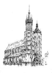 De Sint-Mariabasiliek in Krakau