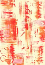 Levendige abstracte penseelstreken
