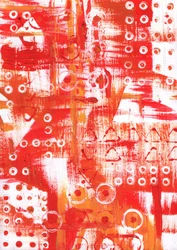 Levendige geometrische abstracte kunst