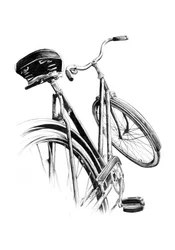 Schets van een vintage fiets