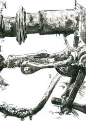 Vintage technische tekening