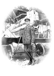 Vintage piloten-tweedekker