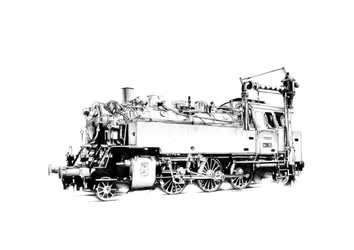Vintage stoomlocomotief