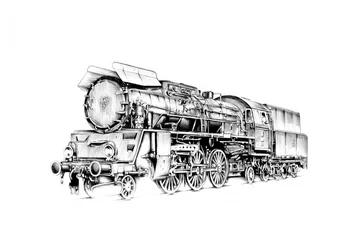 Vintage stoomlocomotief