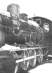 Tekenwedstrijd: de stoomtrein in de winter