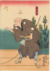 Shirotayû met twee vlinders