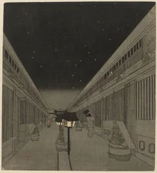 Yoshiwara bij nacht