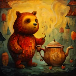 Teddybeer en honingpot 2