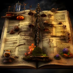 Visuele weergaven van theorieën over het manuscript, zoals plantaardige medische gidsen, buitenaardse talen en verfijnde hoaxes 1