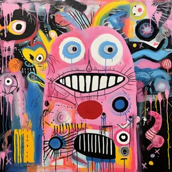 Een luidruchtig acrylschilderij 2