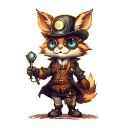 anthropomorfe schattige kat 4