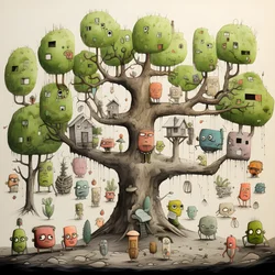 kinderillustratie bomen 4