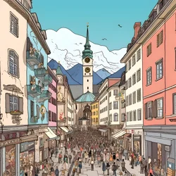 Innsbruck, tekenfilm 2