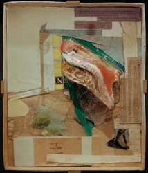 Zonder titel (Beeld met wortelhout of compositie met doos)