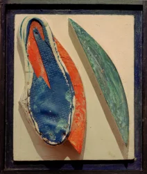 Zonder titel (Reliëf met badschoen)