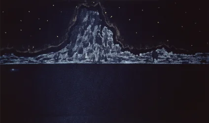 Middernachtelijke uitbarsting, 2004 (aquarel op papier)