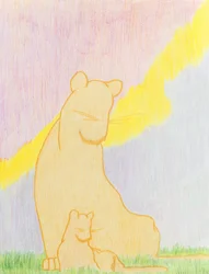 Two of a Kind, 2006 (kleurpotlood op papier)