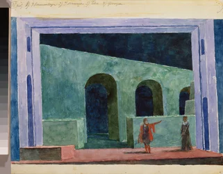 Decorontwerp voor de opera 