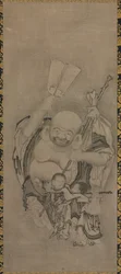Hotei met Daoïstische onsterfelijken: Hotei