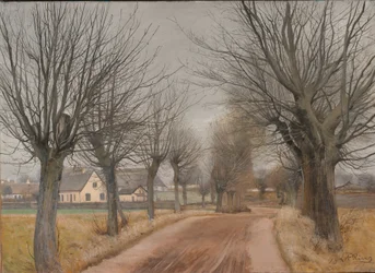 Een weg bij Vinderød, Zeeland