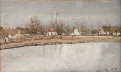 De dorpsvijver in Ring, Zeeland