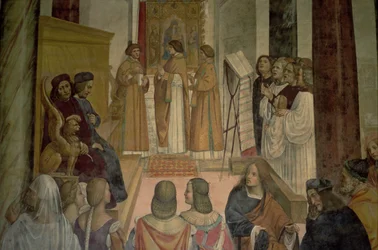 Koor Scène, uit het leven van St. Benedictus