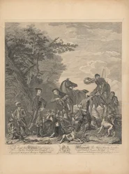 Een set van zeven, ongetiteld, elk opgedragen: Aan de Eerwaarde Thomas Lord Viscount Weymouth...van het Originele Schilderij in Long Leat Hall. (detail)