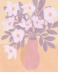 Bloemen in Roze Vaas