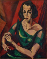 Vrouwelijk Portret (Vrouw in Groen Jurk)