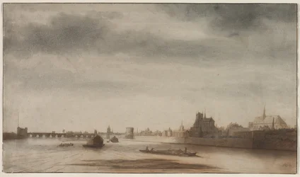 Zicht op Orléans vanaf de Loire