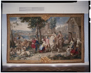 Plundering, uit de Art of War tapijtserie, 1708-12 (geweven 1712-18)
