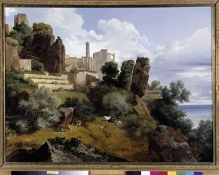 Uitzicht op Roquebrune, Italië