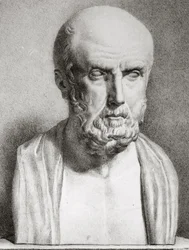 Portret van Hippocrates c.460-c.377 v.Chr., 1e helft 19e eeuw (detail)