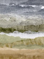 Gedempt gelaagd landschap