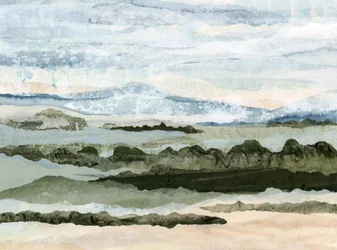 Rustgevend gelaagd landschap